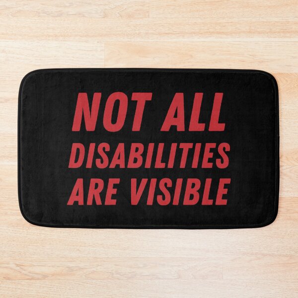 Item preview, Not All Disabilities Are Visible - Red designed and sold by MOREDANKMEMES.