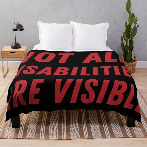 Item preview, Not All Disabilities Are Visible - Red designed and sold by MOREDANKMEMES.