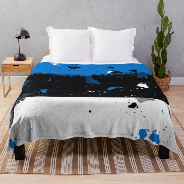Item preview, Estonia Grunge Flag designed and sold by HomeLivingCo.