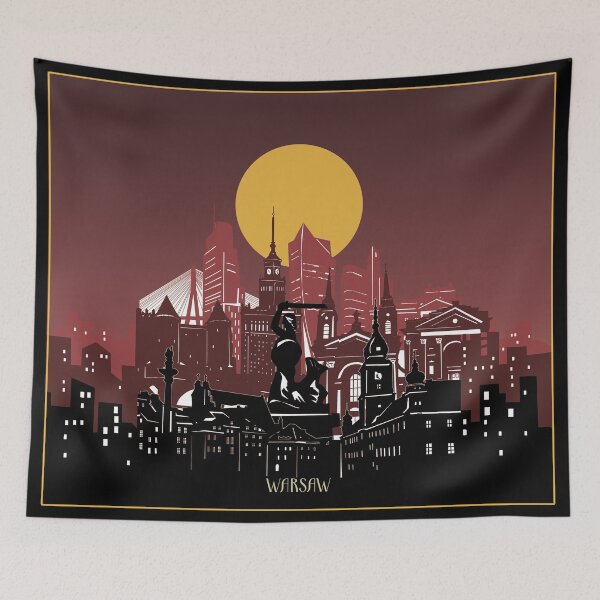 Item preview, warsaw skyline designed and sold by BekimART2.