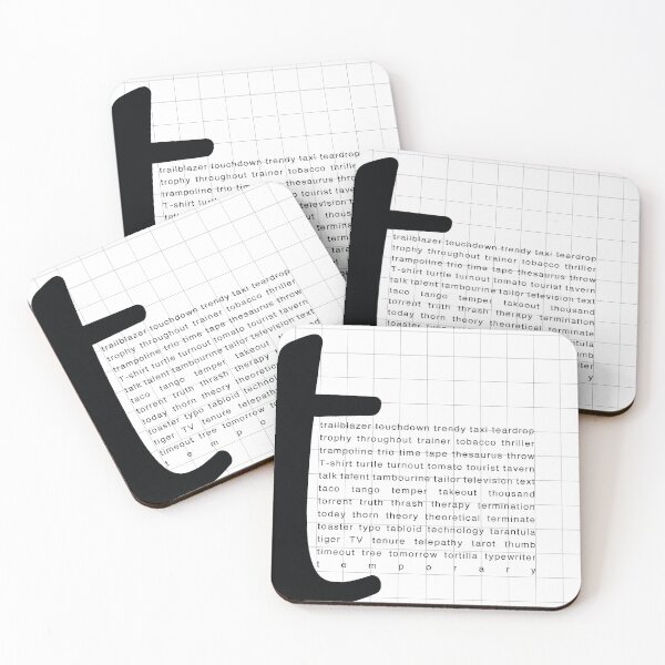 Item preview, Art Print - Words with Letter T - Words and Letters - Typography designed and sold by CCDesign.