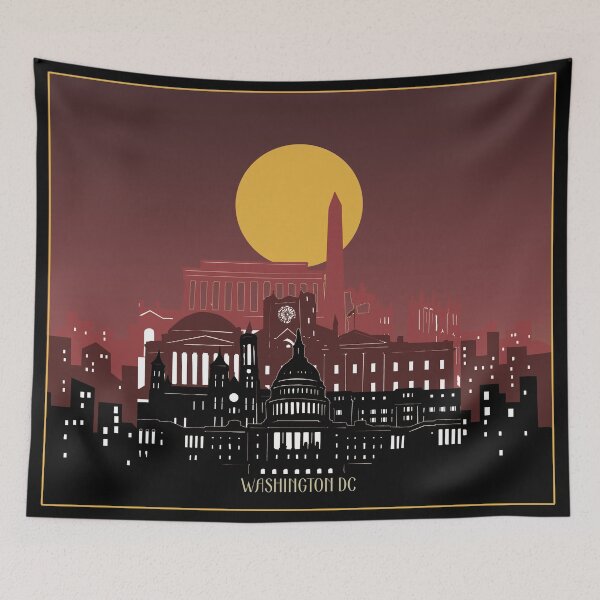 Item preview, washington dc skyline designed and sold by BekimART2.