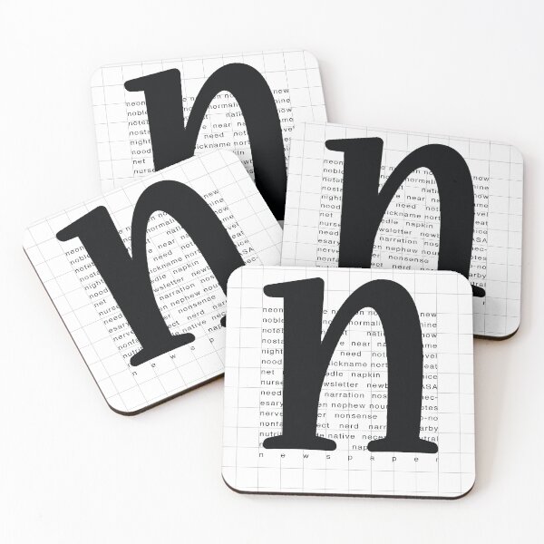 Item preview, Art Print - Words with Letter N - Words and Letters - Typography designed and sold by CCDesign.