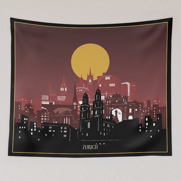 Item preview, zurich skyline designed and sold by BekimART2.