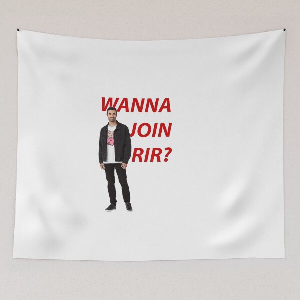 Item preview, Red Bubble man asks "Wanna Join RiR?" but it is in bold and in italics  designed and sold by Recor911.