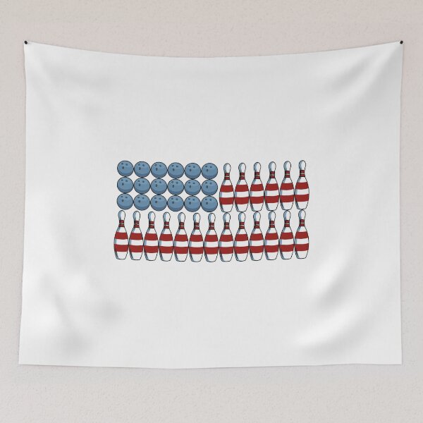 Item preview, American Flag Bowling funny bowler gift for men women designed and sold by hadleydesigns.
