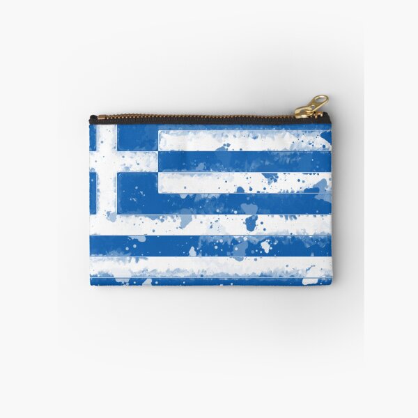 Item preview, Greece Grunge Flag designed and sold by HomeLivingCo.