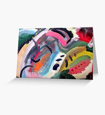 abstract 7 Greeting Card