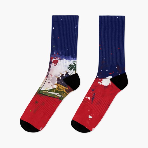 Artikelvorschau, Haiti Grunge Flagge entworfen und verkauft von HomeLivingCo.