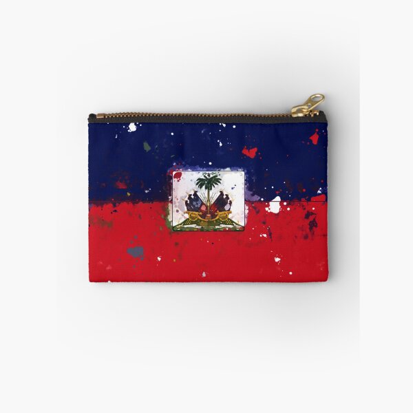 Item preview, Haiti Grunge Flag designed and sold by HomeLivingCo.