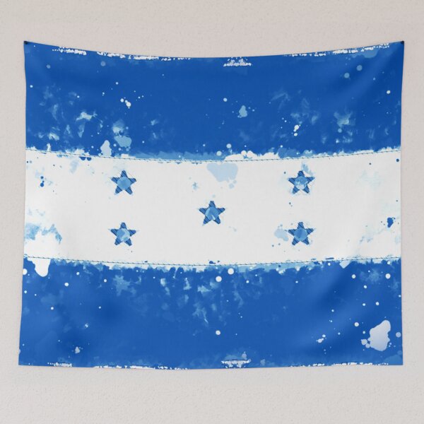 Item preview, Honduras Grunge Flag designed and sold by HomeLivingCo.