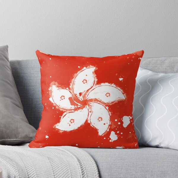 Item preview, Hong Kong Grunge Flag designed and sold by HomeLivingCo.