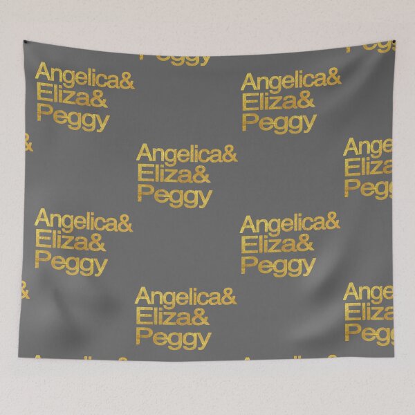 Item preview, Hamilton Musical Ampersand Angelica Eliza Peggy & Gold designed and sold by hailish.