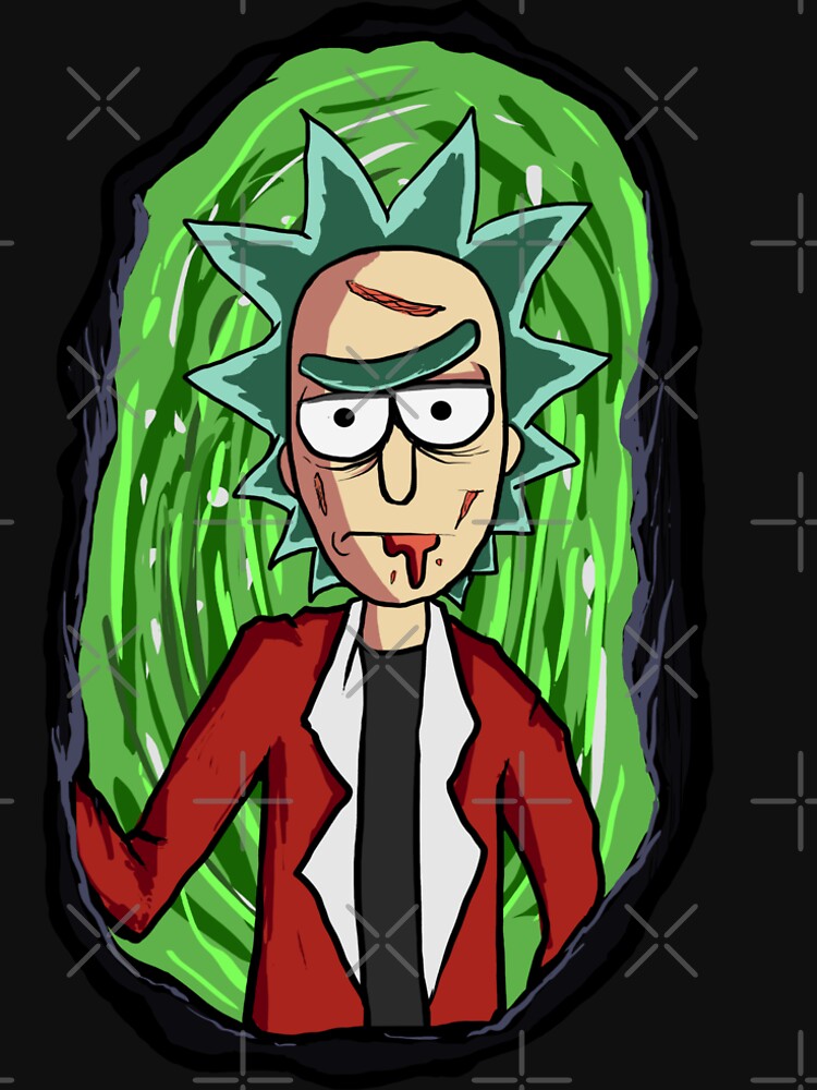 "Rick Sanchez From Another Dimension" T-shirt by deathanarchy | Redbubble