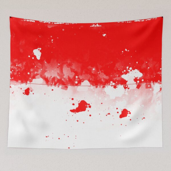 Item preview, Indonesia Grunge Flag designed and sold by HomeLivingCo.