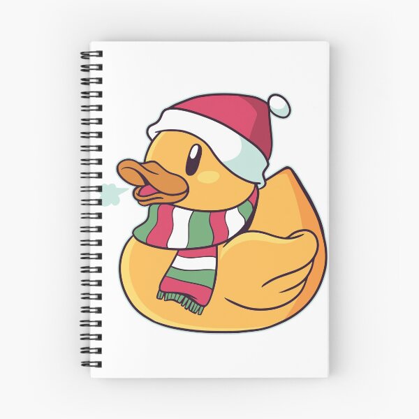 Artikelvorschau, Rubber Duckie in Weihnachtsmütze und Schal für Weihnachten entworfen und verkauft von Angelandspot.