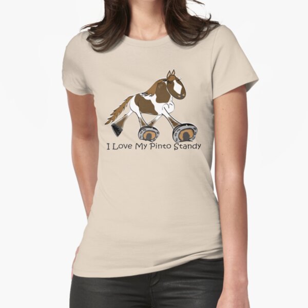 I Love My Standardbred Pinto Fitted T-Shirt