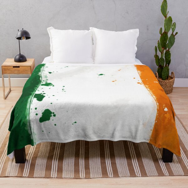 Item preview, Ireland Grunge Flag designed and sold by HomeLivingCo.