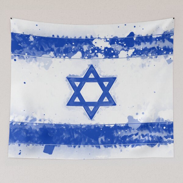 Item preview, Israel Grunge Flag designed and sold by HomeLivingCo.
