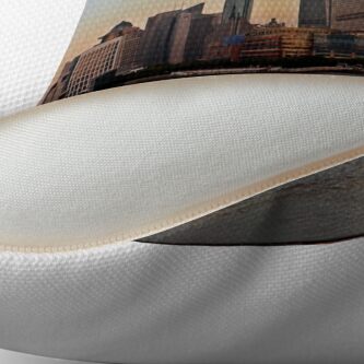 Pudong Skyline Shanghai China Throw Pillow By Laotou Redbubble