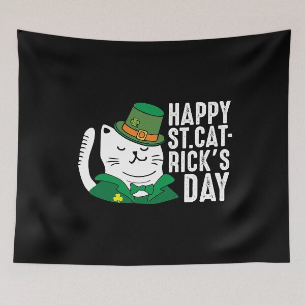 Item preview, Happy St Patrick's Cat-Rix's Day cute cat in leprechaun green costume funny Saint Pat Gifts designed and sold by alenaz.