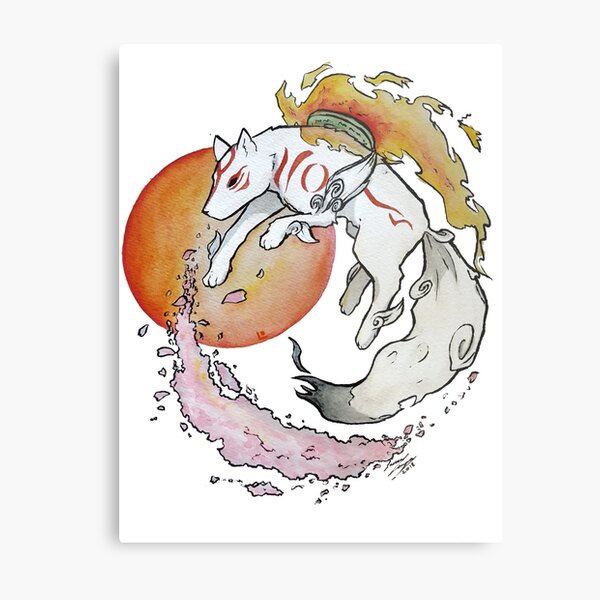 Okami Amaterasu Metal Print for Sale by WhiteLoba