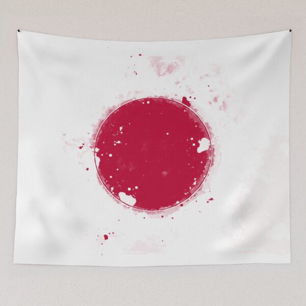 Item preview, Japan Grunge Flag designed and sold by HomeLivingCo.