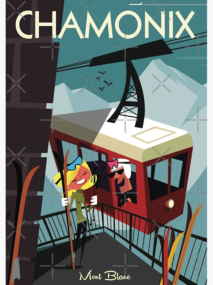 Discover Chamonix poster Premium Matte Vertical Poster