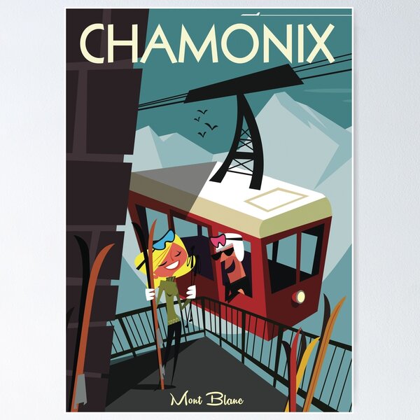Item preview, Chamonix poster designed and sold by GAGodel.