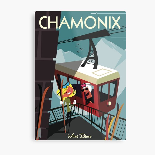 Chamonix poster Metal Print