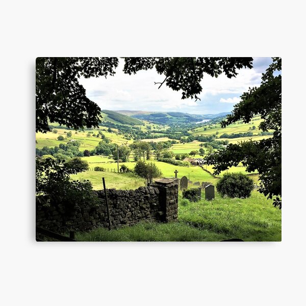 Vista desde el cementerio Middlesmoor (Yorkshire Dales) - NW-029 Lienzo