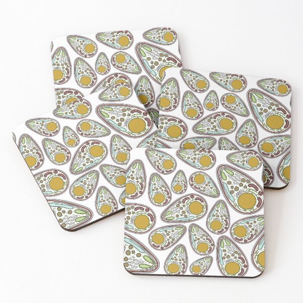 Malaria Parasite Print Coasters (Set of 4)