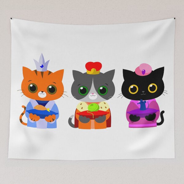 Item preview, The Three Wise Cats designed and sold by tudi.