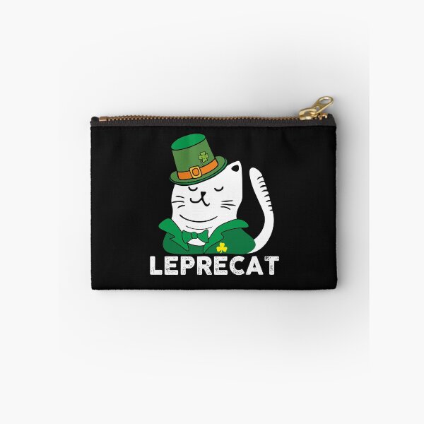 Item preview, Saint Patrick's Day cat leprechaun leprecat in green hat with lucky shamrock  designed and sold by alenaz.