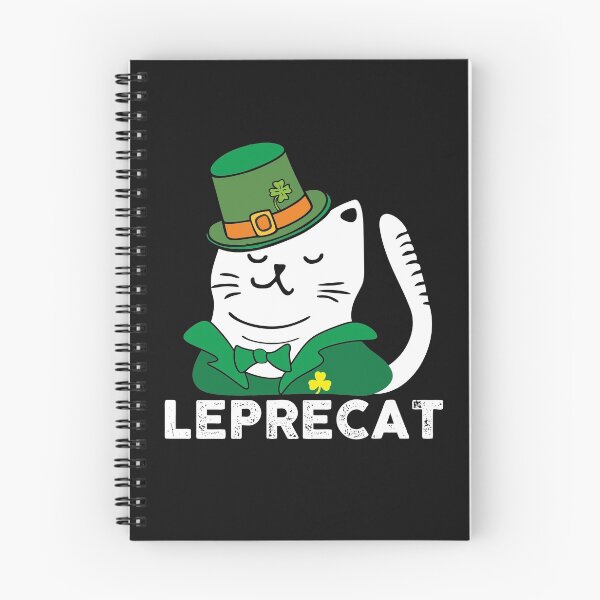 Item preview, Saint Patrick's Day cat leprechaun leprecat in green hat with lucky shamrock  designed and sold by alenaz.