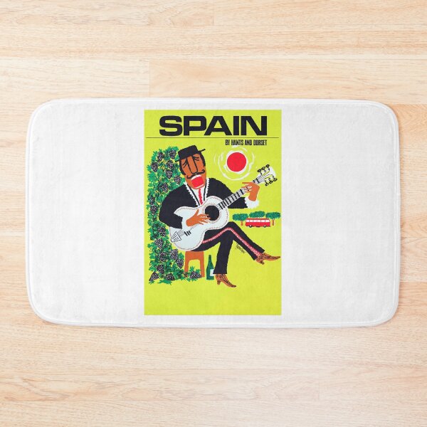 Item preview, 1960 Spain Guitar Player Travel Poster designed and sold by retrographics.