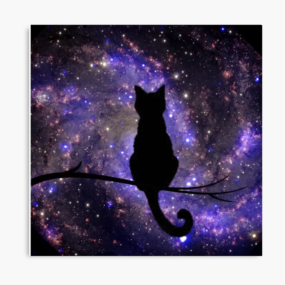 Cats Silhouette Of A Bright Galaxy, Cat Hawaiian Shirt