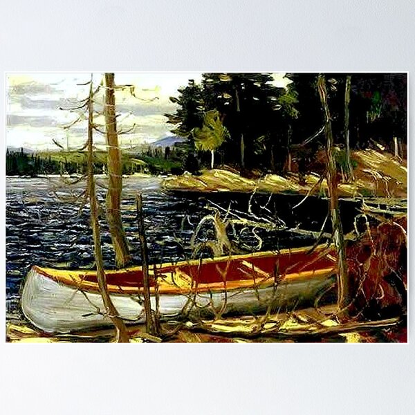 Item preview, THE CANOE : Vintage 1917 Tom Thomson Algonquin Park Art Print designed and sold by posterbobs.