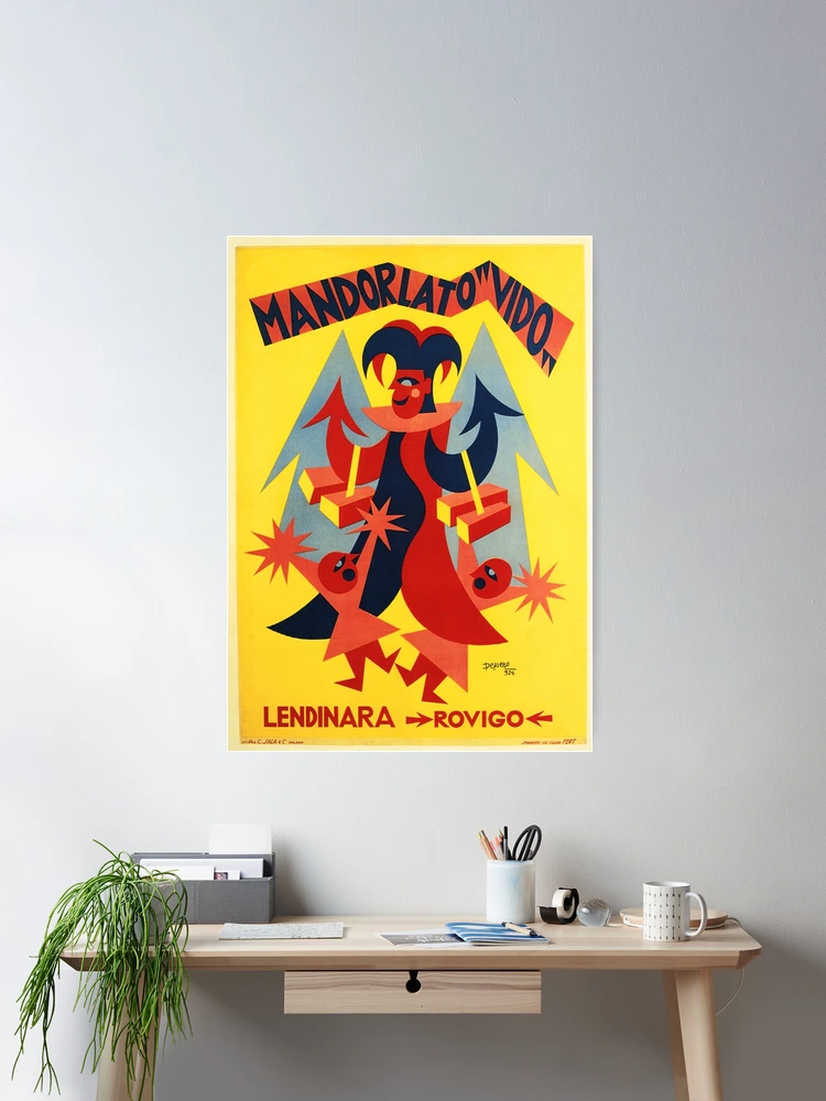 MANDORLATO VIDO 1924 by Fortunato Depero Vintage Italian Travel 