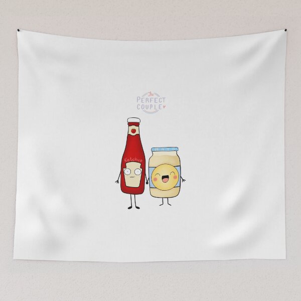 Item preview, Ketchup and Mayo - couple designed and sold by PinkShinyArt.