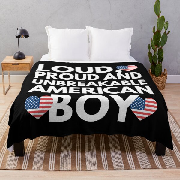 Item preview, I am American Boy Loud, Proud and Unbreakable designed and sold by HelloFromAja.