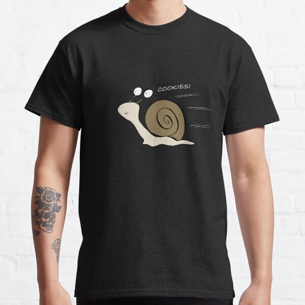 Funny Runnig Snail Cookies! Classic T-Shirt