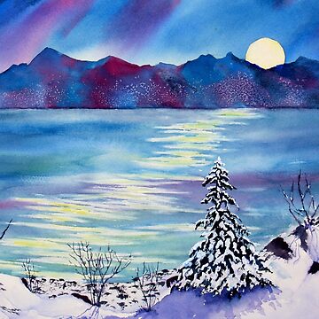 Artwork thumbnail, Tahoe Winter Moonlight Magic by Eva Nichols
