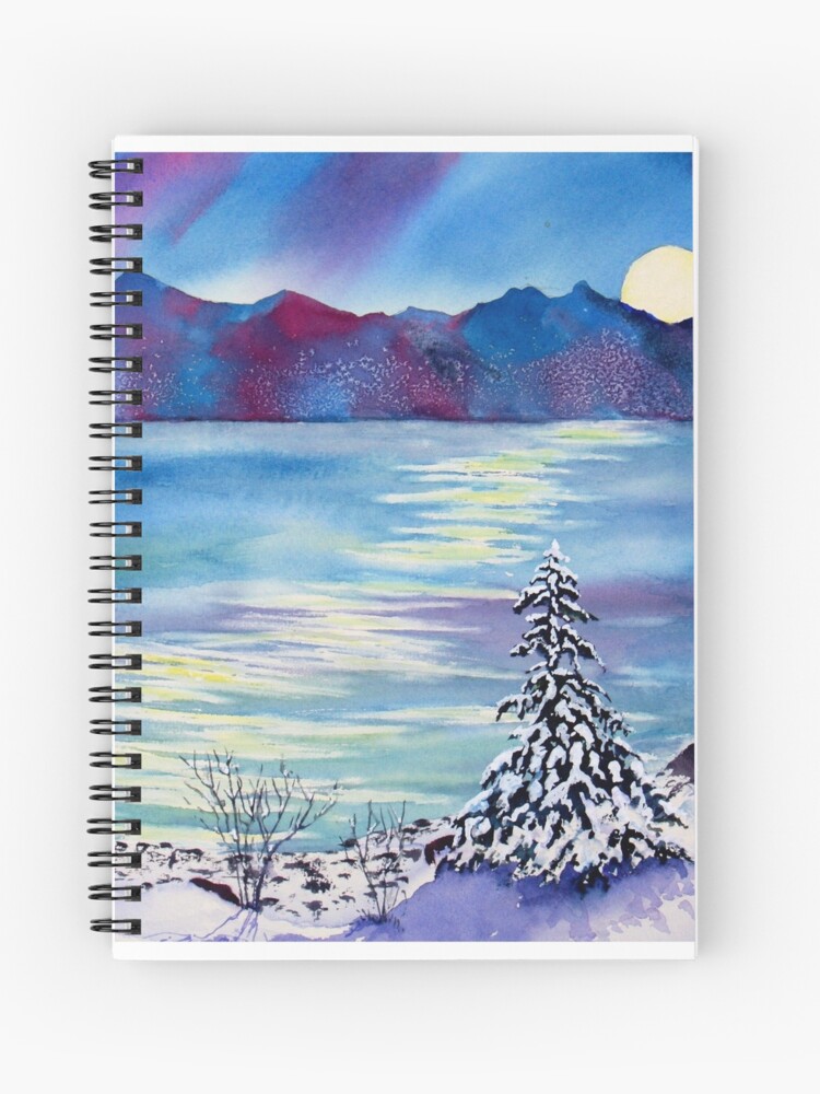 Thumbnail 1 of 3, Journal, Tahoe Winter Moonlight Magic designed and sold by stramer.