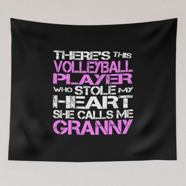 Item preview, There's This Volleyball Player Who Stole My Heart She Calls Me Granny designed and sold by nikkidawn74.