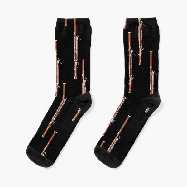 Bassoon on black Socks