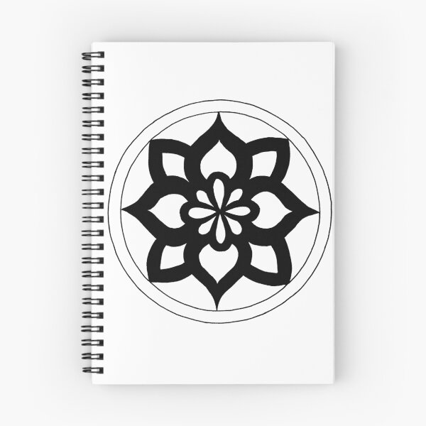 Item preview, Thick black flower mandala - OneMandalaAday designed and sold by onemandalaaday.