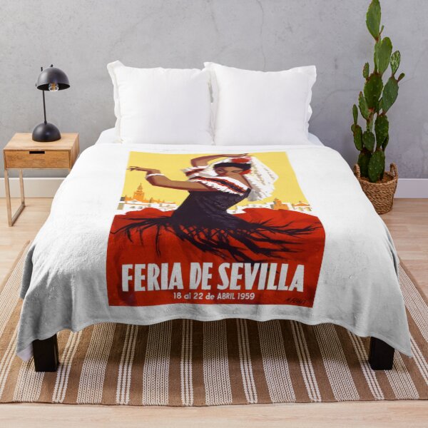 Item preview, Spain 1959 Seville April Fair Travel Poster designed and sold by retrographics.