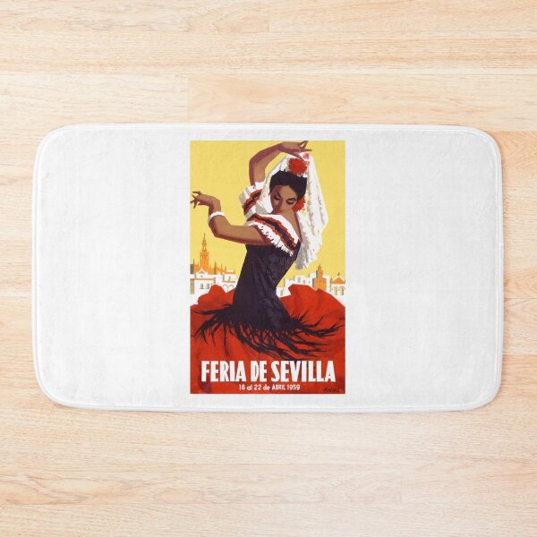 Item preview, Spain 1959 Seville April Fair Travel Poster designed and sold by retrographics.