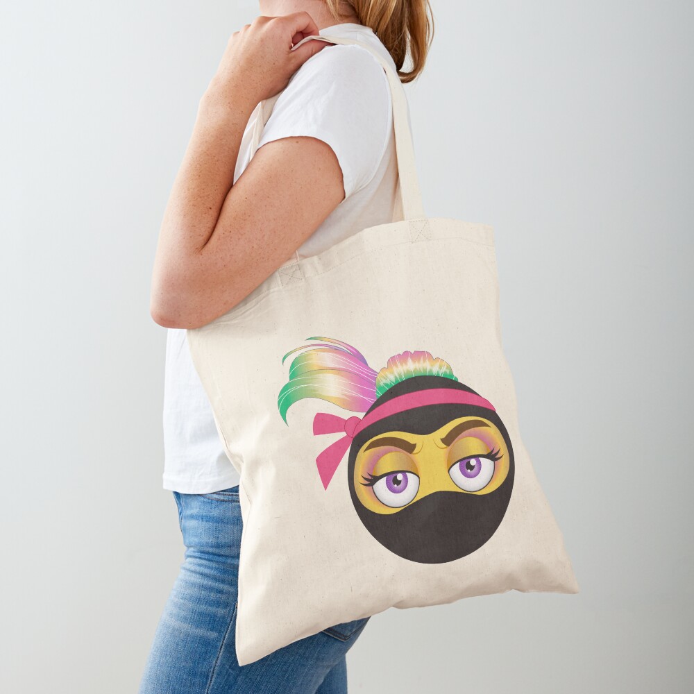 Ninja Emoji Balayage Tote Bag